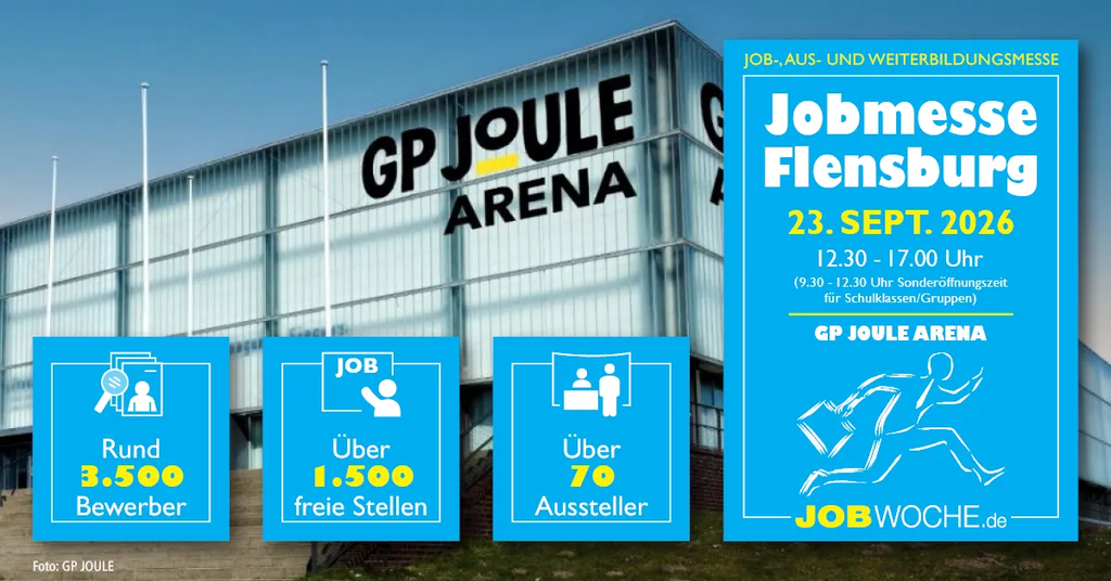 Jobmesse Flensburg 2026 - Jobs, Ausbildung, Weiterbildung & Studium